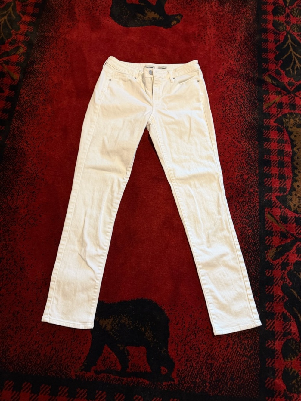 Calvin Klein White Skinny Jeans Size 6